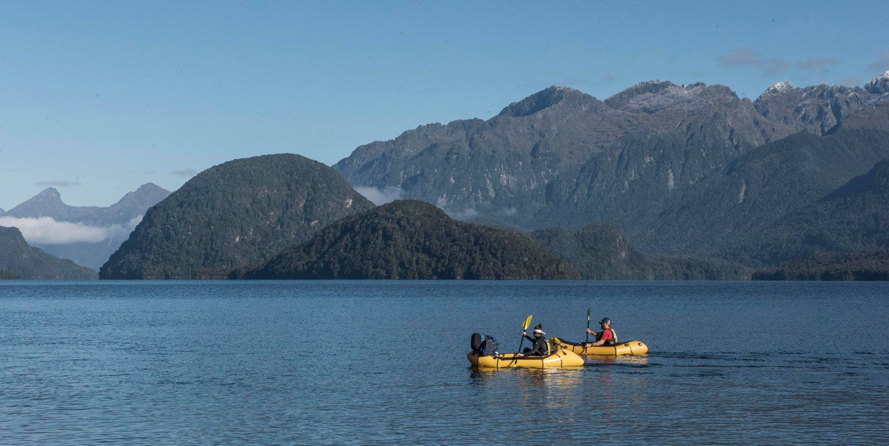 Crossing Lake Manapouri by Packraft