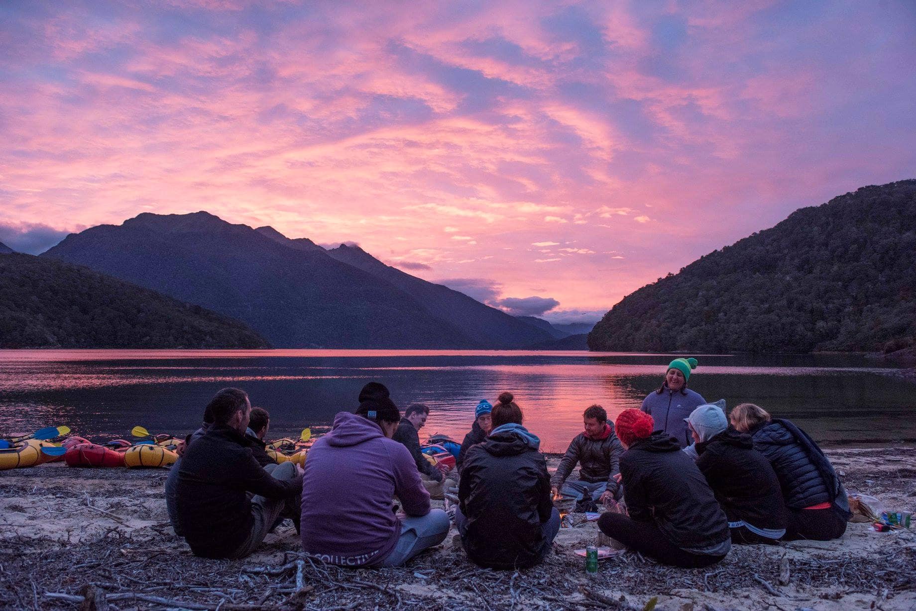 Camping on Lake Manapouri