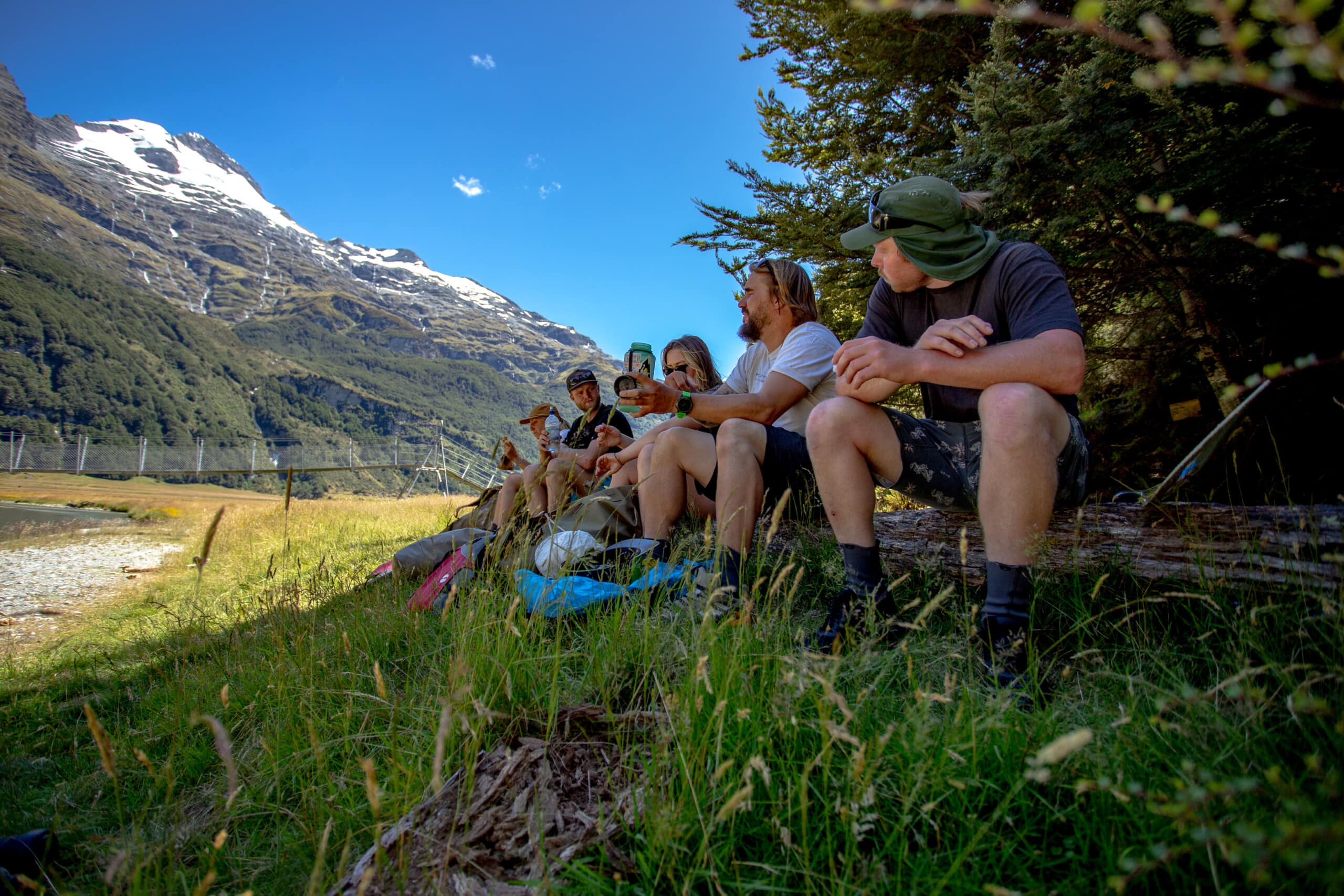 Lunch on our Packrafting Adventure